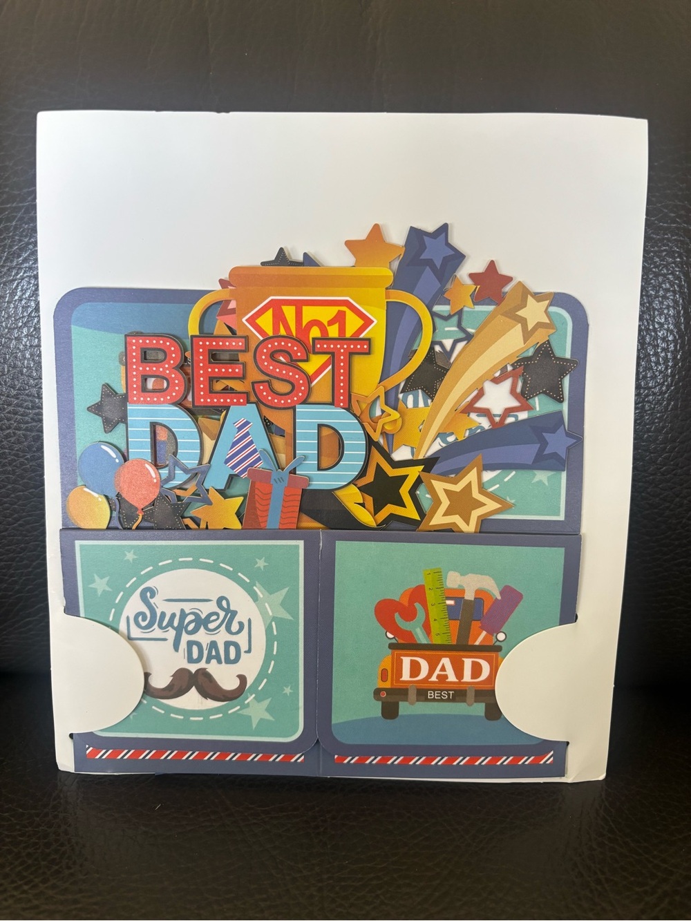 “Best Dad" Father’s Day Pop Up Card - Picture 7 of 8